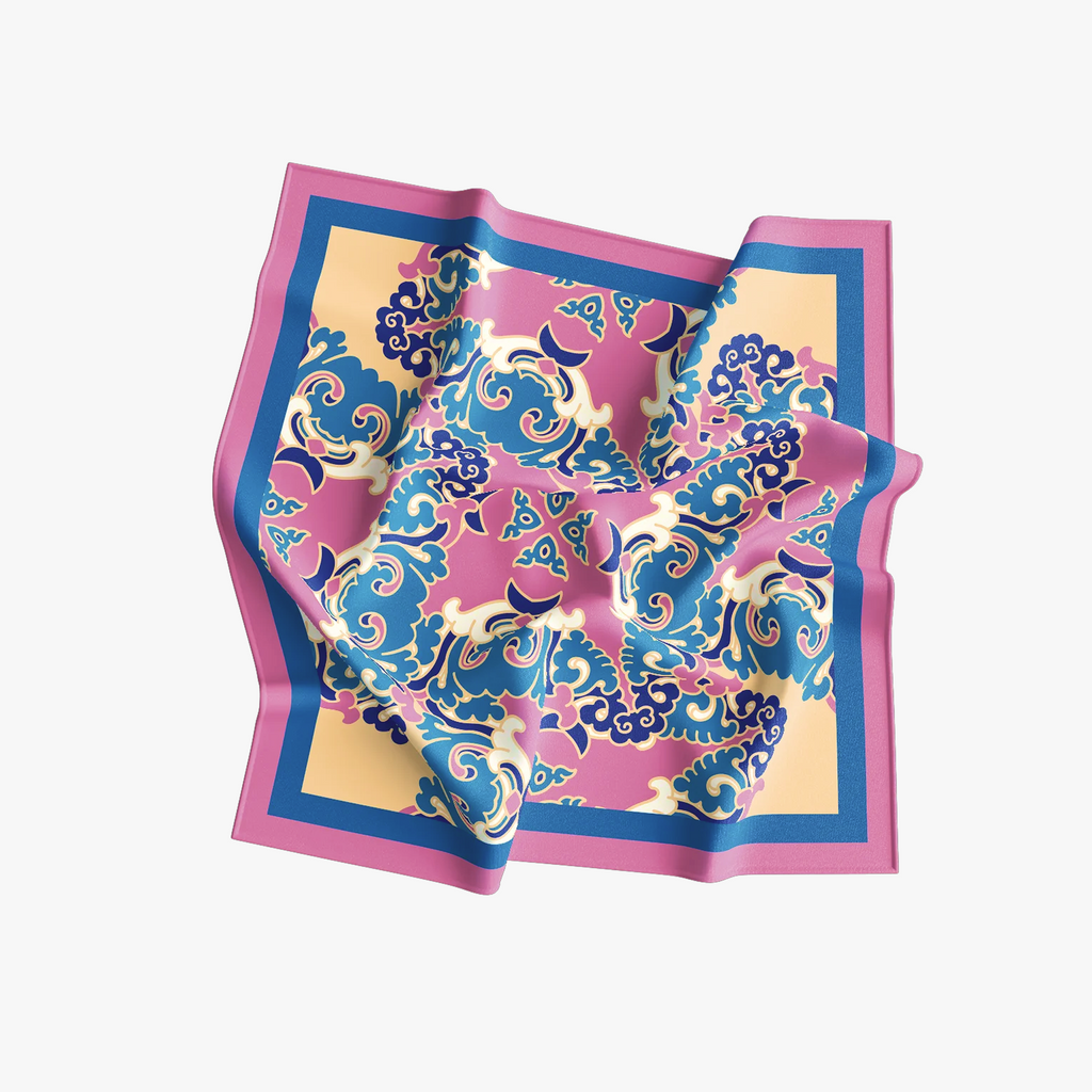 Lenço Ritmo em Cetim 65x65cm