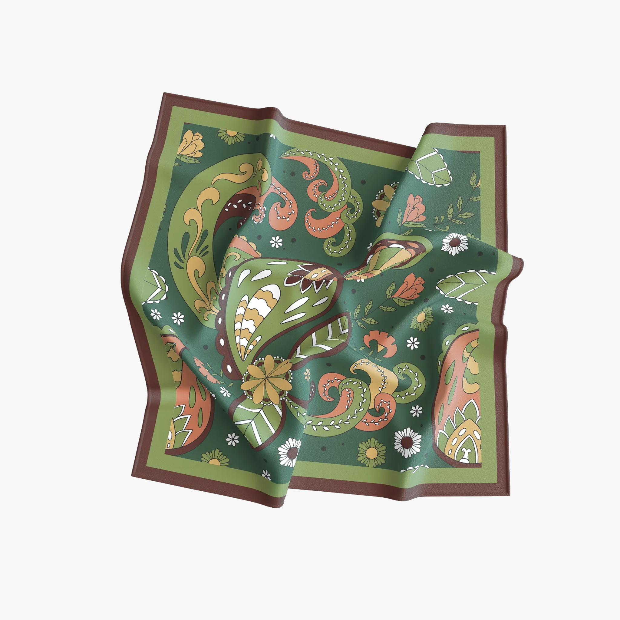 Lenço Moss em Cetim 65x65cm