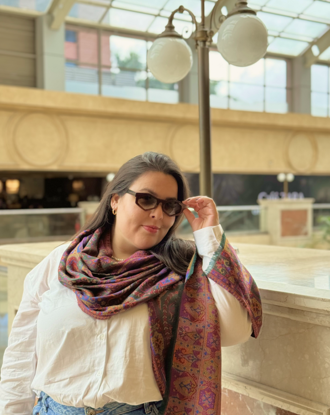 Echarpe Oliva Floral 70x200cm