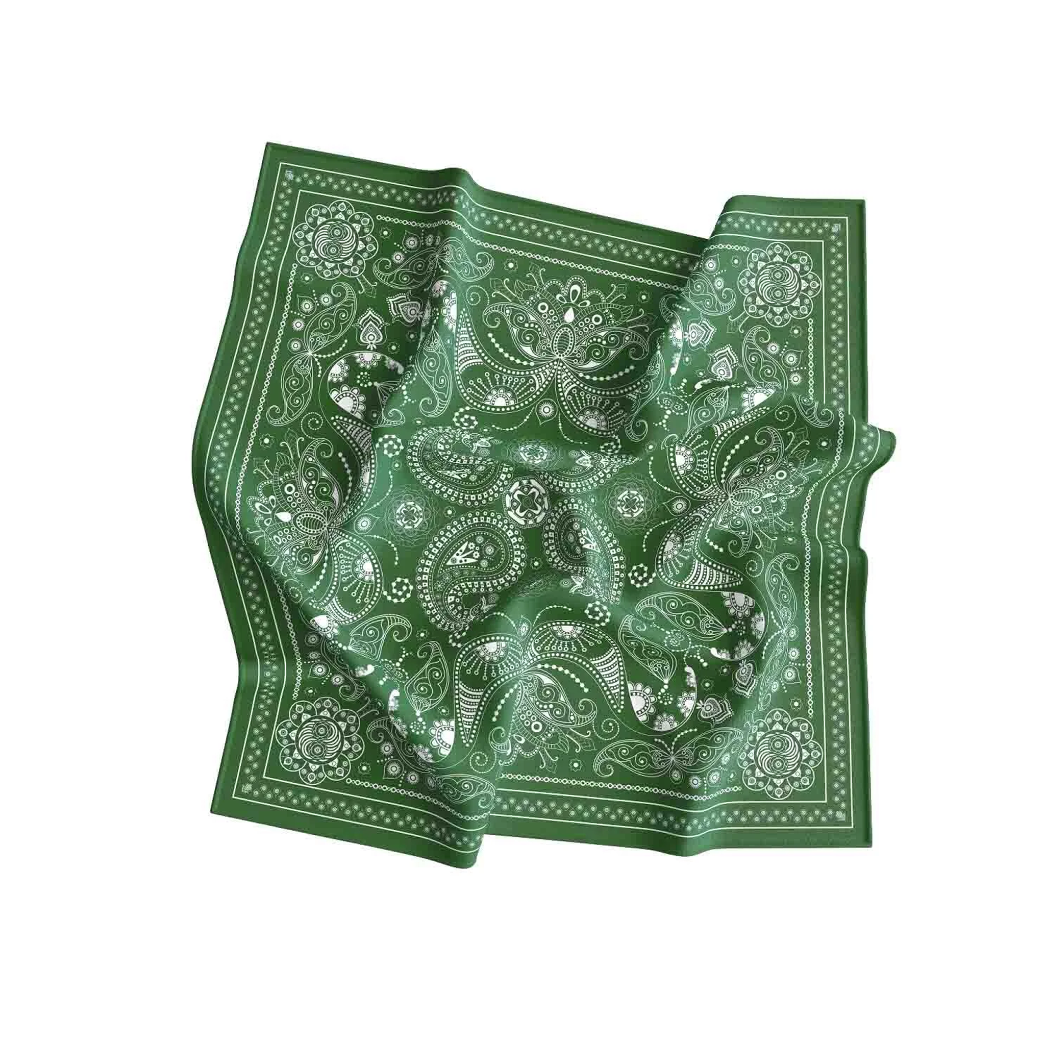 Lenço Hortelã Cetim 100x100 cm