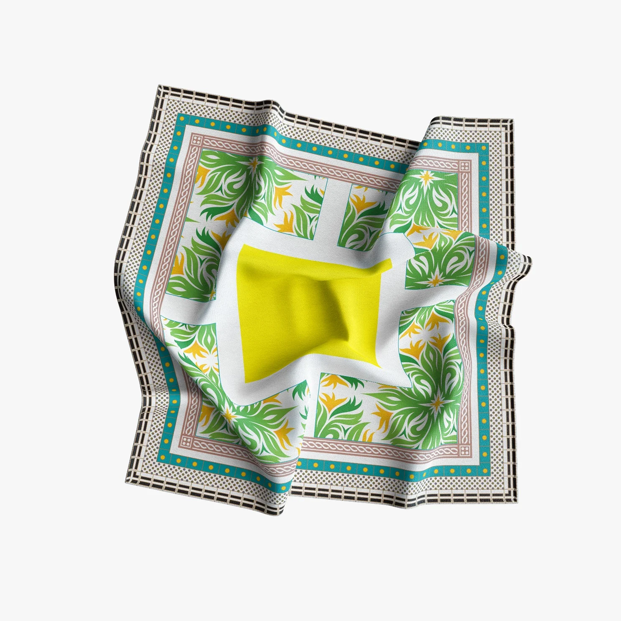 Lenço Solar Cetim 100x100 cm