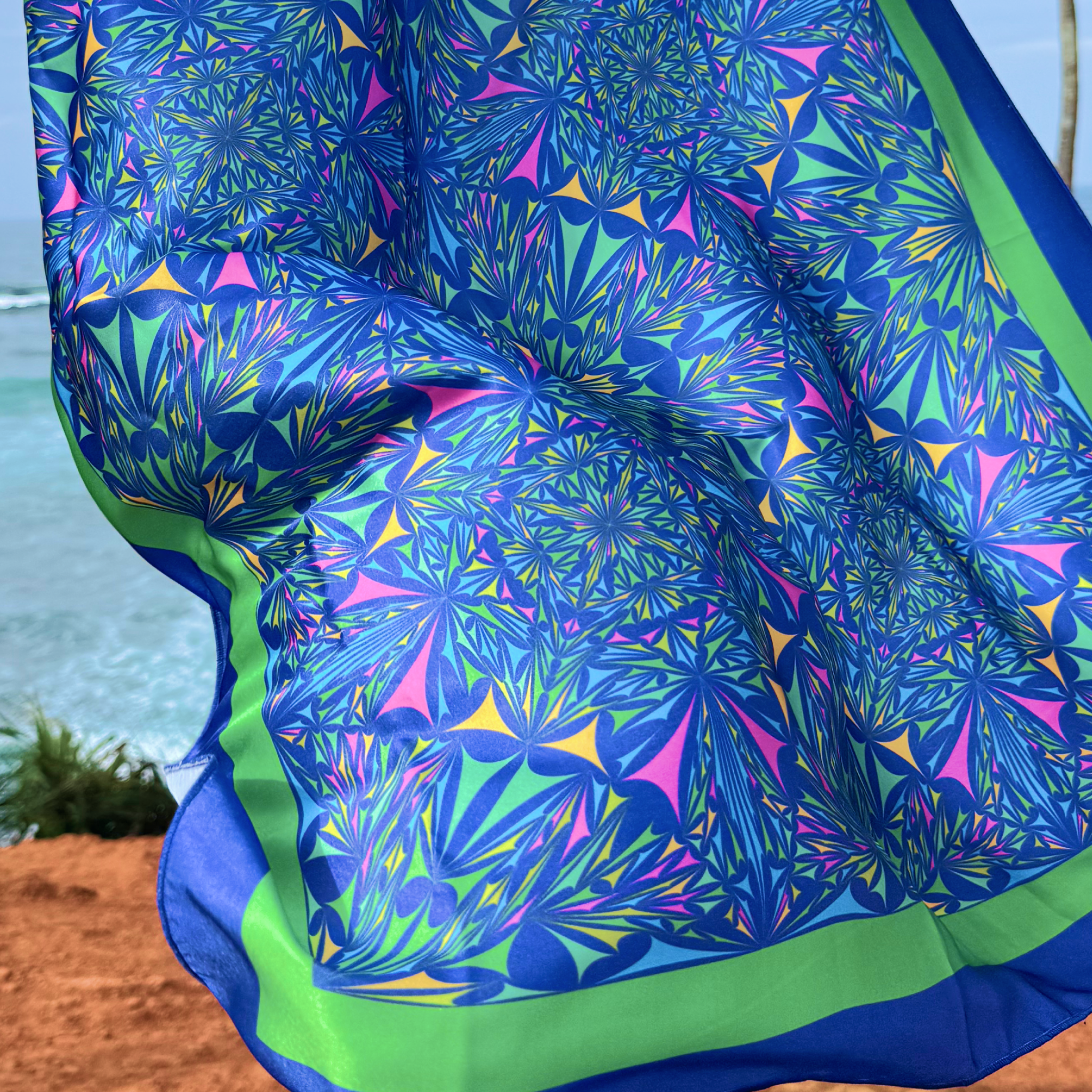 Lenço Versalhes Cetim 65x65cm